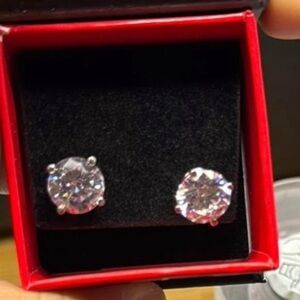 Elegant Silver Stud Earrings